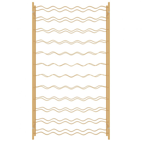 Botellero para 72 botellas de metal dorado M 4