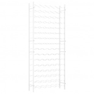 Garrafeira para 96 garrafas metal branco H