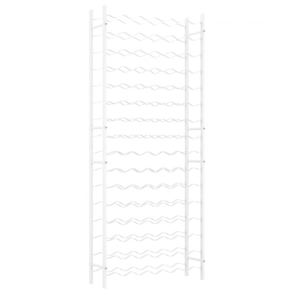 Garrafeira para 96 garrafas metal branco M 2