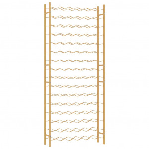 Garrafeira para 96 garrafas metal dourado H
