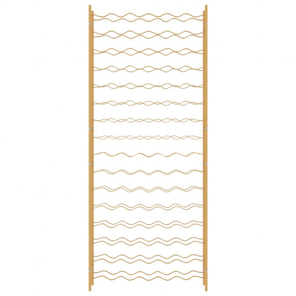 Garrafeira para 96 garrafas metal dourado M 4