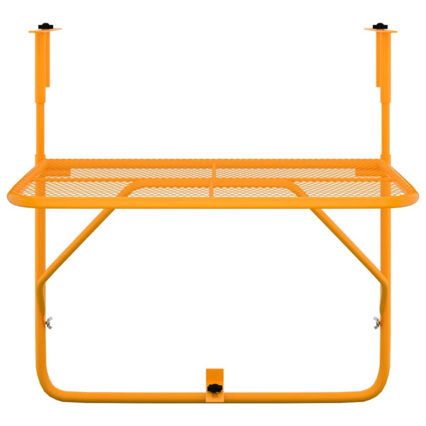 Mesa de balcón acero amarillo 60x40 cm M 3