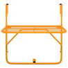 Mesa de balcón acero amarillo 60x40 cm 3