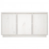 Aparador de madera maciza de pino blanco 111x34x60 cm 3