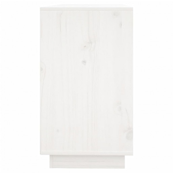 Aparador de madera maciza de pino blanco 111x34x60 cm M 4