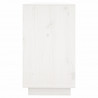 Aparador 111x34x60 cm madeira de pinho maciça branco 4