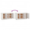 Aparador de madera maciza de pino blanco 111x34x60 cm 5