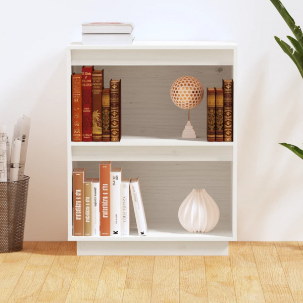 Mesa consola de madera maciza de pino blanco 60x34x75 cm M 3