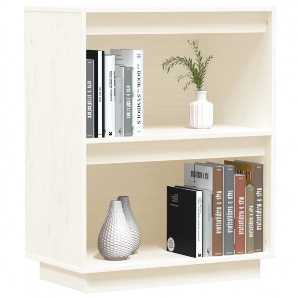 Mesa consola de madera maciza de pino blanco 60x34x75 cm M 4