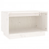 Mueble de TV de madera maciza de pino blanco 60x35x35 cm 2