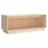 Mueble de TV de madera maciza de pino 90x35x35 cm 2