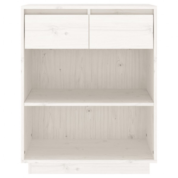 Armário consola 60x34x75 cm pinho maciço branco M 5