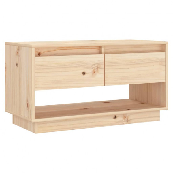 Mueble de TV de madera maciza de pino 74x34x40 cm M 2