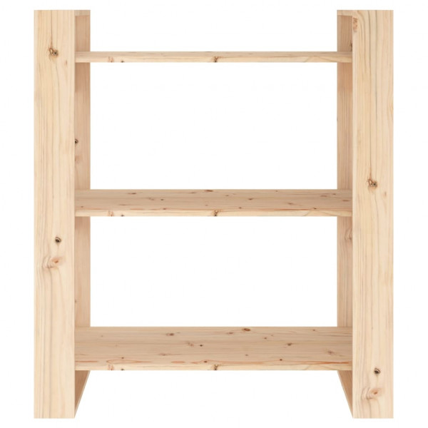 Estantería/divisor de espacios madera maciza pino 80x35x91 cm M 5