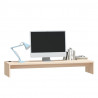Soporte para monitor madera maciza de pino 100x27x15 cm 4