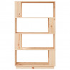 Estantería/divisor de espacios madera maciza pino 80x25x132 cm 3