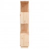 Estantería/divisor de espacios madera maciza pino 80x25x132 cm 4