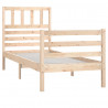 Estructura de cama madera maciza 90x190 cm 3