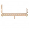 Estructura de cama madera maciza 90x190 cm 5