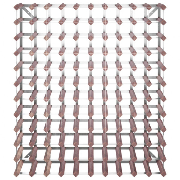 Botellero para 120 botellas madera maciza de pino marrón M 4