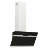 Campana extractora pared acero y vidrio templado negro 60 cm 1