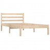 Estructura de cama madera maciza de pino individual 90x190 cm 2