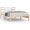 Estructura de cama madera maciza de pino individual 90x190 cm 3