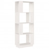 Estante/divisória 51x25x132 cm pinho maciço branco 2