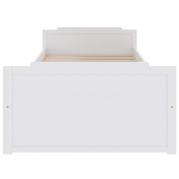 Estructura cama cajones madera maciza de pino blanco 90x200 cm M 4