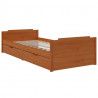 Estructura cama cajones madera maciza de pino marrón 90x200 cm 3