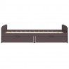 Estructura cama cajones madera de pino marrón oscuro 90x200 cm 5