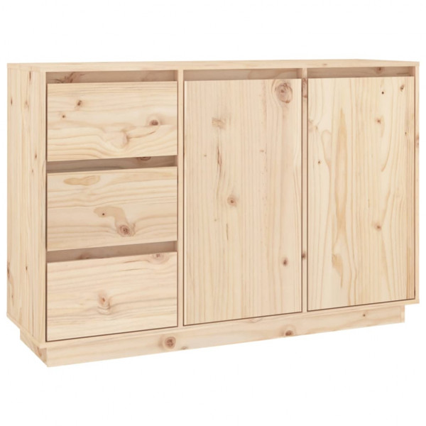 Aparador de madera maciza de pino 111x34x75 cm M 2