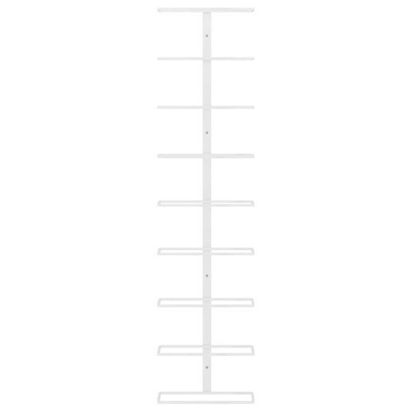 Botellero de pared para 9 botellas hierro blanco M 4