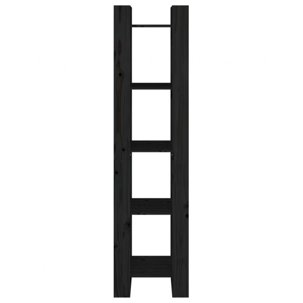 Estantería/divisor de espacios madera pino negro 41x35x160 cm M 5