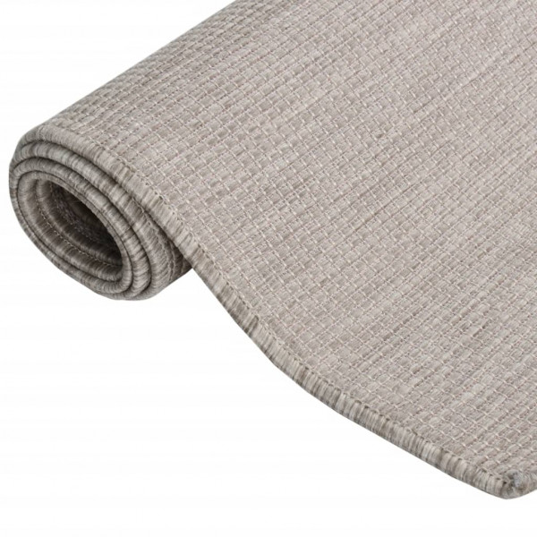 Alfombra de exterior de tejido plano gris taupe 120x170 cm M 3