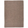 Alfombra de exterior de tejido plano marrón 140x200 cm 1