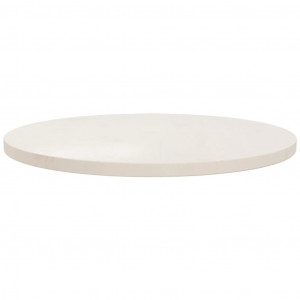 Tampo de mesa pinho maciço Ø60x2.5 cm branco H