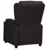 Sillón elevable cuero sintético negro 4