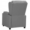 Sillón elevable cuero sintético gris 4