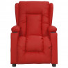 Sillón elevable cuero sintético rojo tinto 3