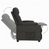Sillón elevable tela negro 5