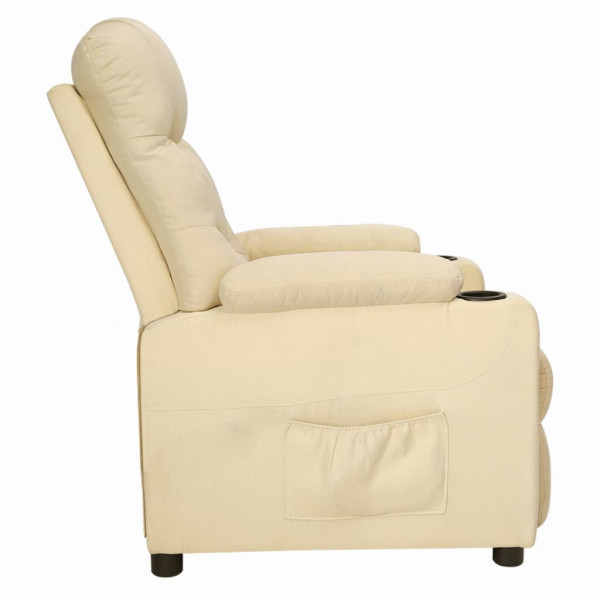 Sillón elevable tela crema M 4