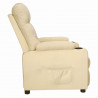 Sillón elevable tela crema 4