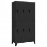 Taquilla de acero gris antracita 90x45x180 cm 1