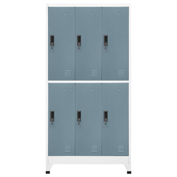 Cacifo aço 90x45x180 cm cinza-claro e cinza-escuro M 3