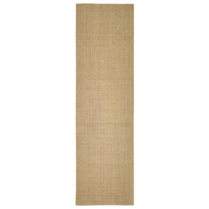 Alfombra de sisal natural 100x350 cm H