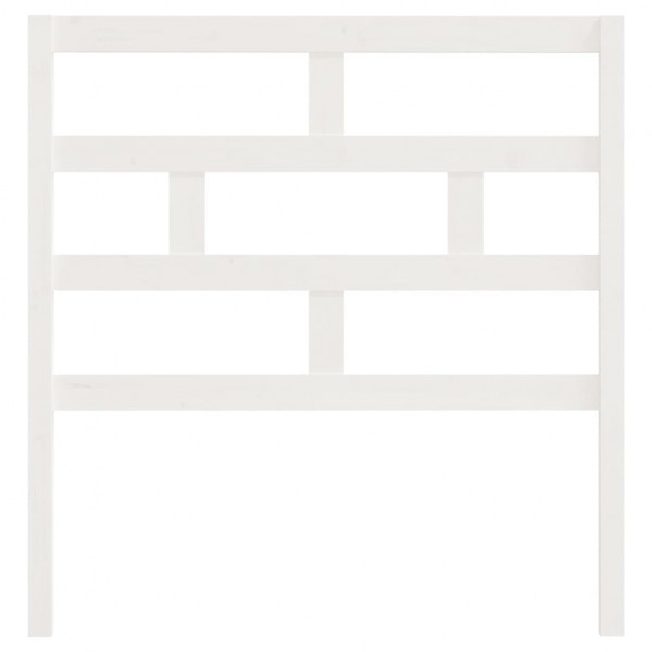 Cabeceira de cama 96x4x100 cm pinho maciço branco M 4