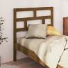 Cabecero de cama madera maciza de pino marrón miel 106x4x100 cm 3