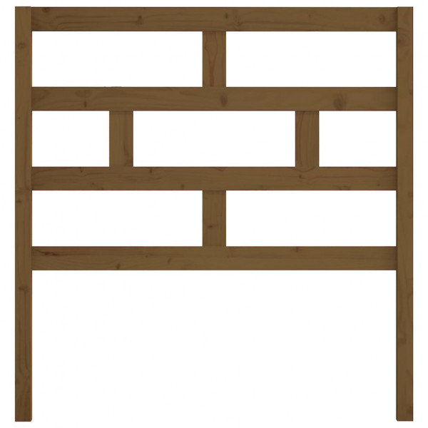 Cabeceira de cama 106x4x100 cm pinho maciço castanho mel M 4
