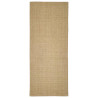 Alfombra de sisal natural 80x200 cm 2